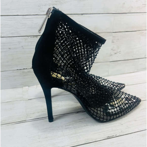Charles By Charles David Afterhours Rhinestone Mesh Bootie Size 7M High … - Picture 3 of 11